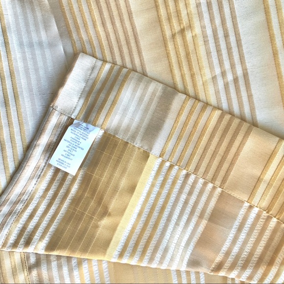 🆕 Gold Cosmo Stripe Curtain Panel 54 x 96 New in package. - Picture 13 of 16